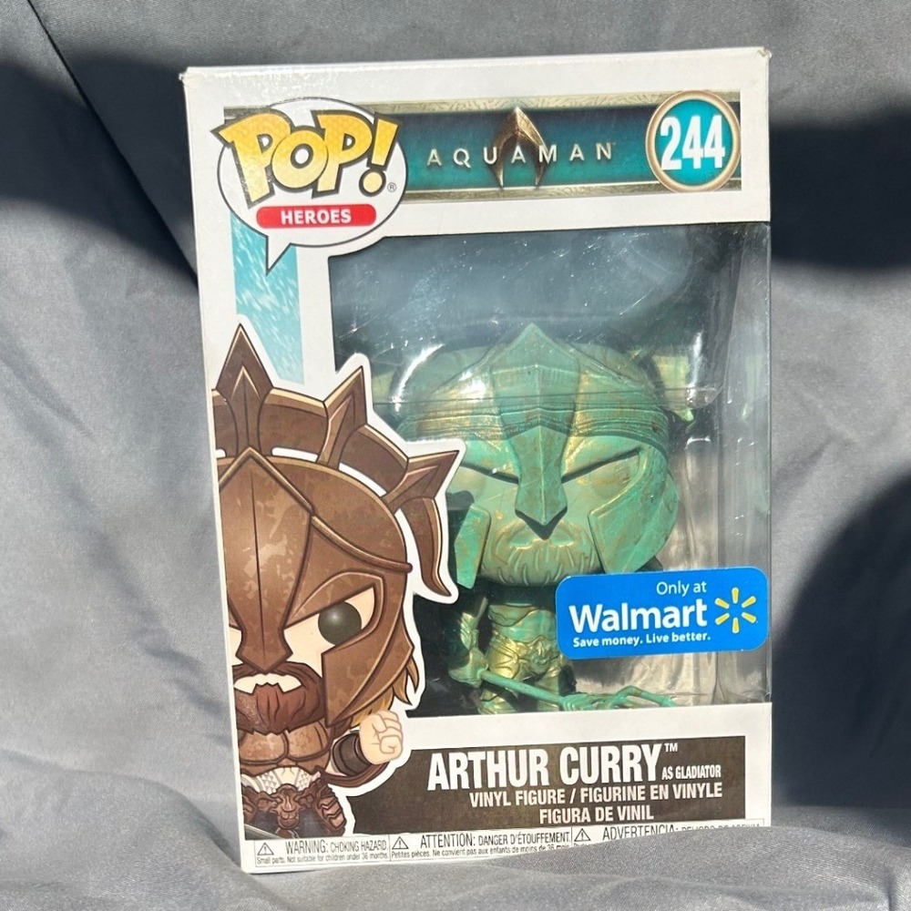 Funko Pop Heroes Aquaman Arthur Curry As Gladiator 244 Walmart Exclusive Vinyl